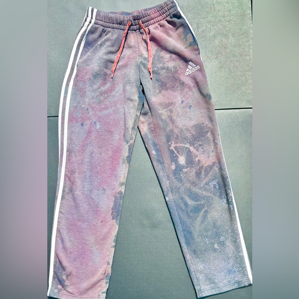 Adidas Bleached Pink and Blue Sweatpants (bundle with sweatshirt for 20% off!)